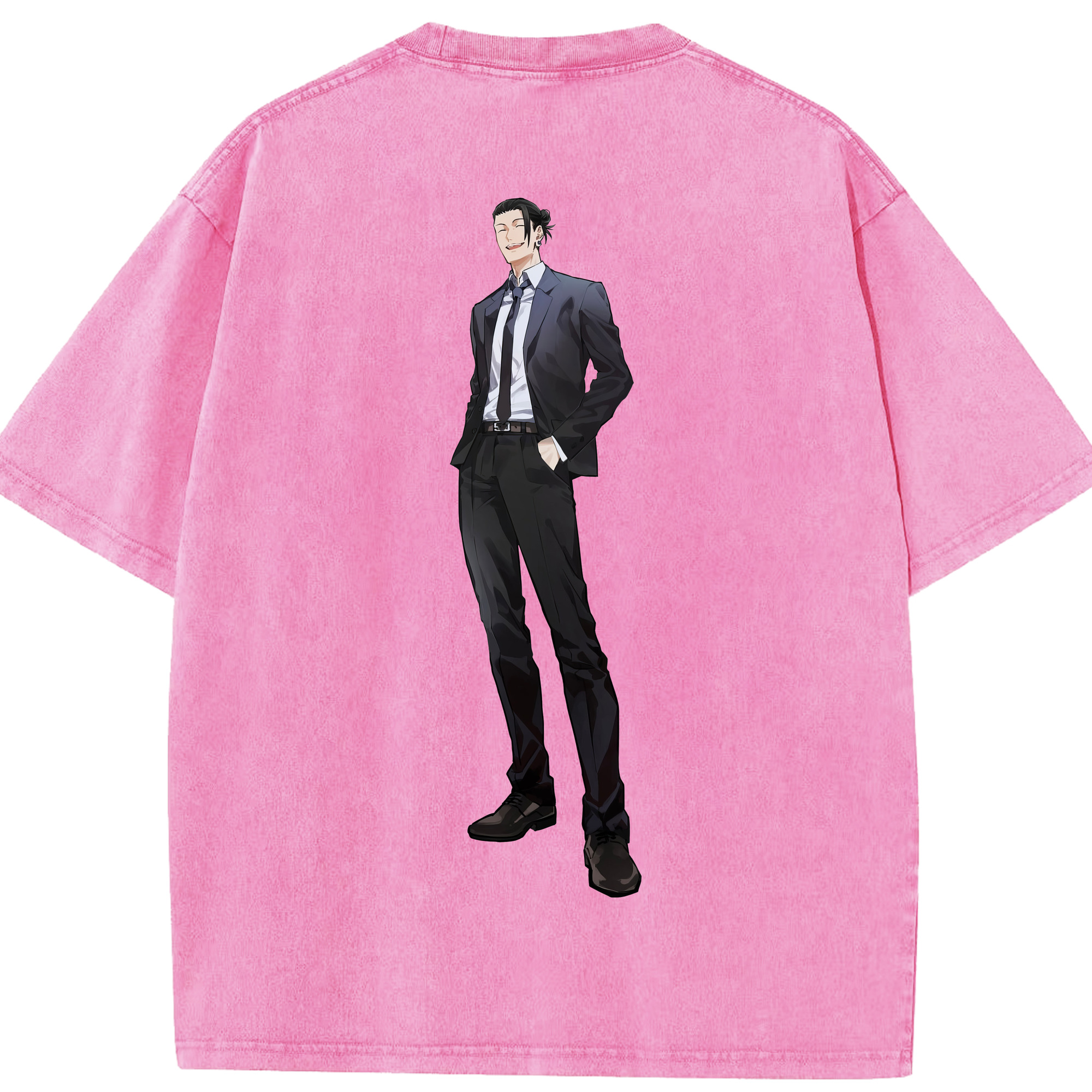 （画像用） 呪術廻戦 Jujutsu Kaisen 綿100% ヴィンテージ風 半袖Tシャツ（背面プリント）